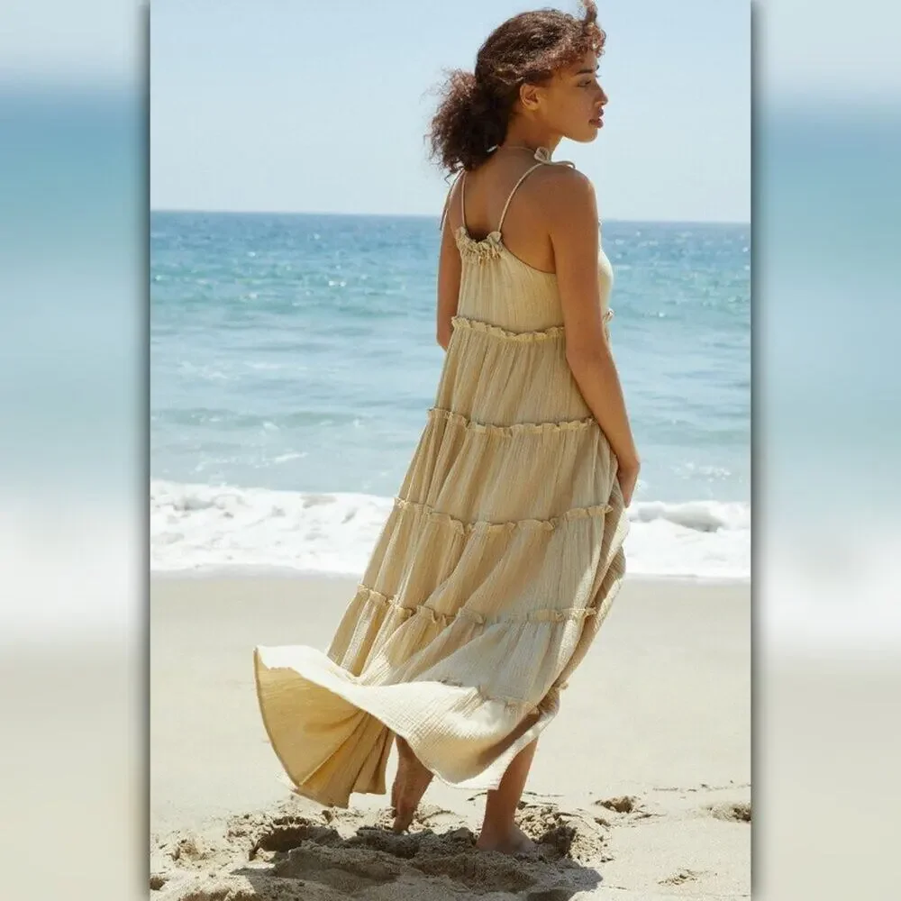 • A023 • Charlie Holiday Senorita Tier Maxi Dress - Picture 2 of 9